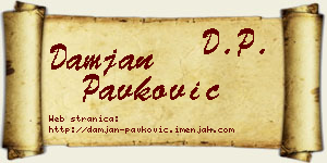 Damjan Pavković vizit kartica